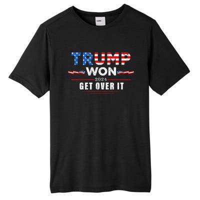 Trump Won Get Over It 2024 Tall Fusion ChromaSoft Performance T-Shirt