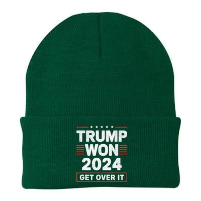 Trump Won Get Over It 2024 Knit Cap Winter Beanie