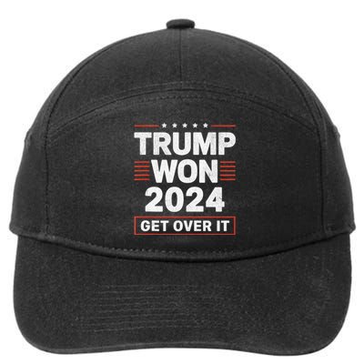 Trump Won Get Over It 2024 7-Panel Snapback Hat