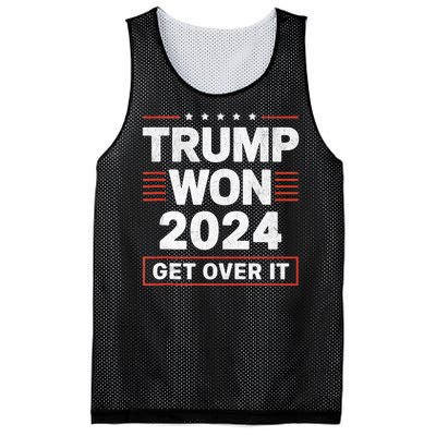 Trump Won Get Over It 2024 Mesh Reversible Basketball Jersey Tank