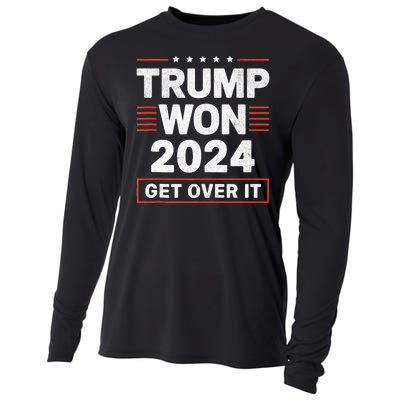 Trump Won Get Over It 2024 Cooling Performance Long Sleeve Crew