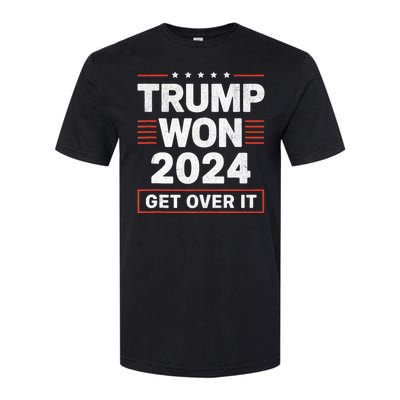 Trump Won Get Over It 2024 Softstyle CVC T-Shirt