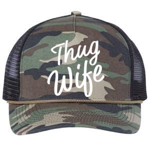 Thug Wife Gift Funny Gift For Wife From Husband Retro Rope Trucker Hat Cap