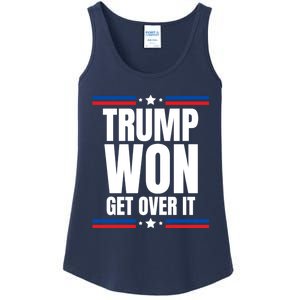 Trump Won Get Over It Patriotic Pro Trump Anti Kamala Funny Ladies Essential Tank