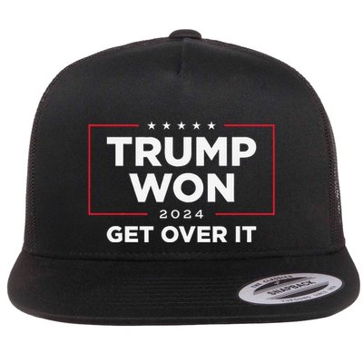 Trump Won Get Over It 2024 Flatbill Hat