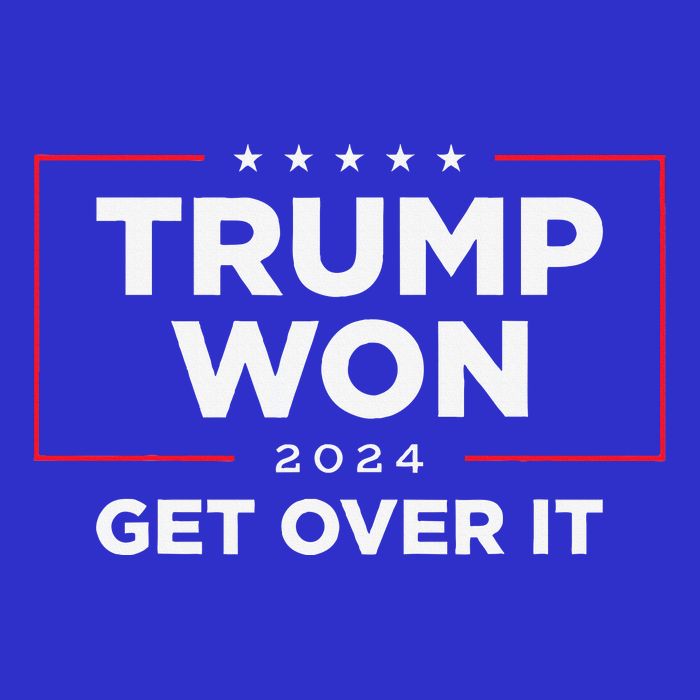 Trump Won Get Over It 2024 Sustainable Knit Beanie