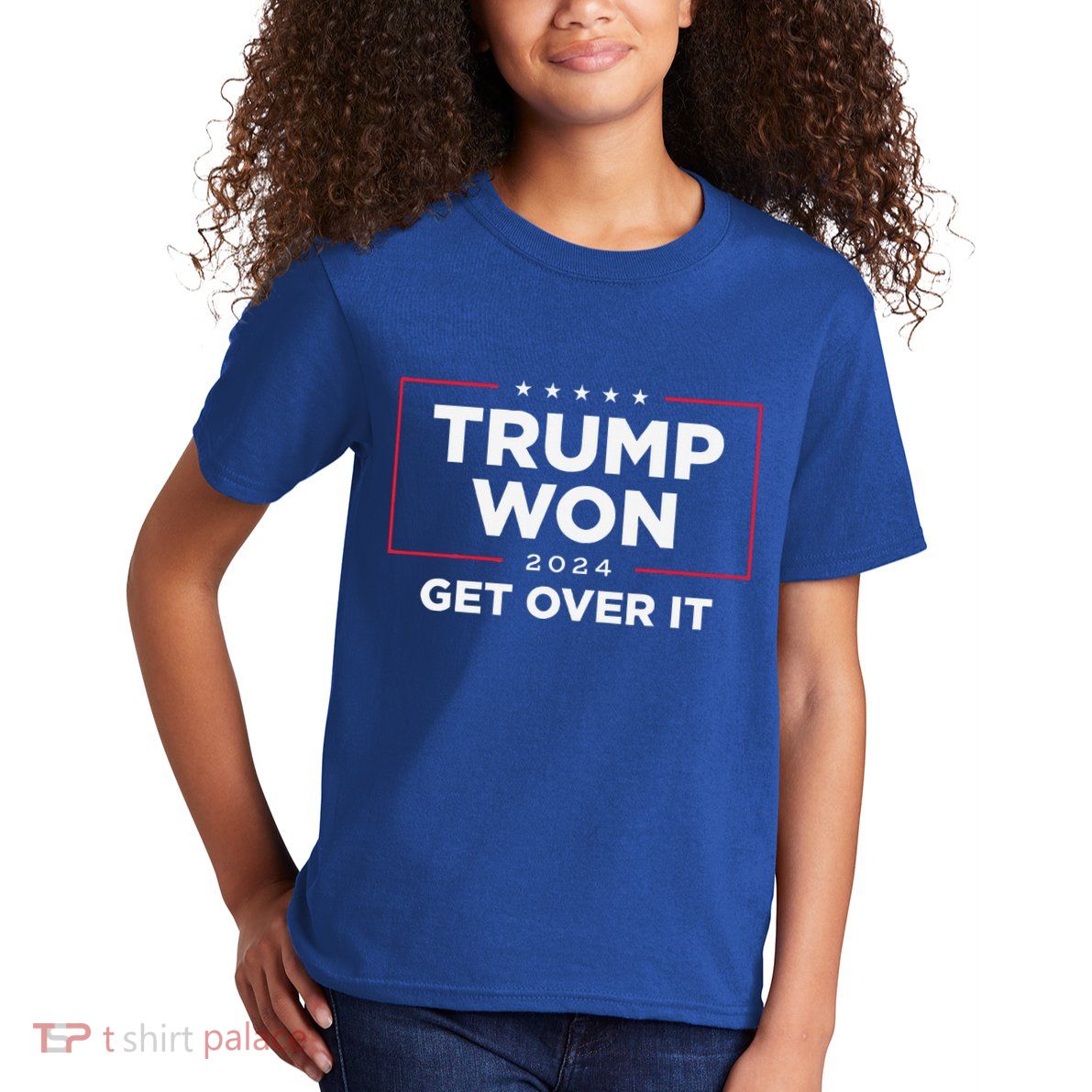 Trump Won Get Over It 2024 Kids T-Shirt