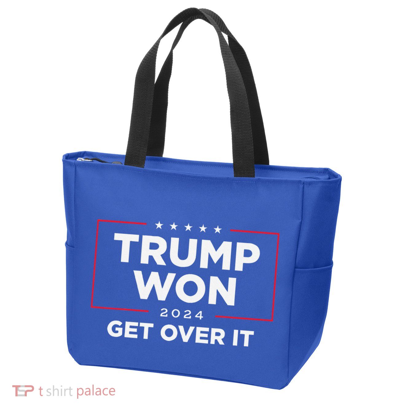 Trump Won Get Over It 2024 Zip Tote Bag