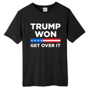 Trump Won Get Over It 2024 Donald Trump Won 2024 Tall Fusion ChromaSoft Performance T-Shirt