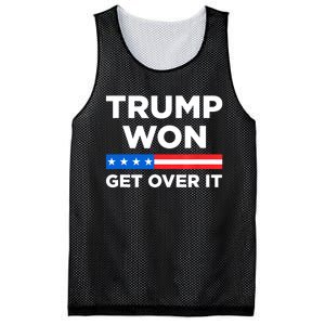 Trump Won Get Over It 2024 Donald Trump Won 2024 Mesh Reversible Basketball Jersey Tank