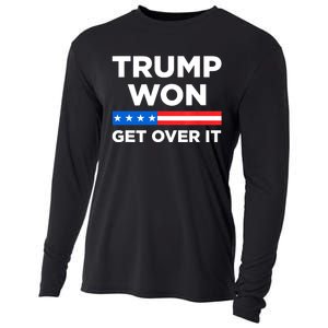 Trump Won Get Over It 2024 Donald Trump Won 2024 Cooling Performance Long Sleeve Crew