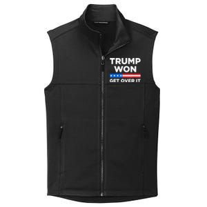 Trump Won Get Over It 2024 Donald Trump Won 2024 Collective Smooth Fleece Vest