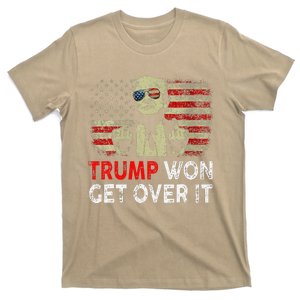 Trump Won Get Over It Patriotic Pro Trump Anti Kamala Funny T-Shirt