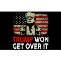 Trump Won Get Over It Patriotic Pro Trump Anti Kamala Funny Bumper Sticker