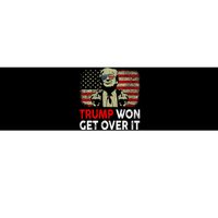 Trump Won Get Over It Patriotic Pro Trump Anti Kamala Funny Bumper Sticker