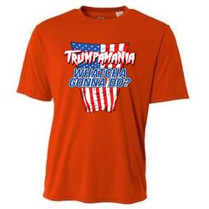 Trumpamania Whatcha Gonna Do Trump 2024 Election Vote Usa Cooling Performance Crew T-Shirt