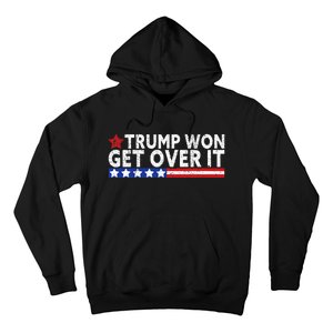 Trump Won Get Over It 2024 Flag Usa Hoodie