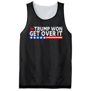 Trump Won Get Over It 2024 Flag Usa Mesh Reversible Basketball Jersey Tank