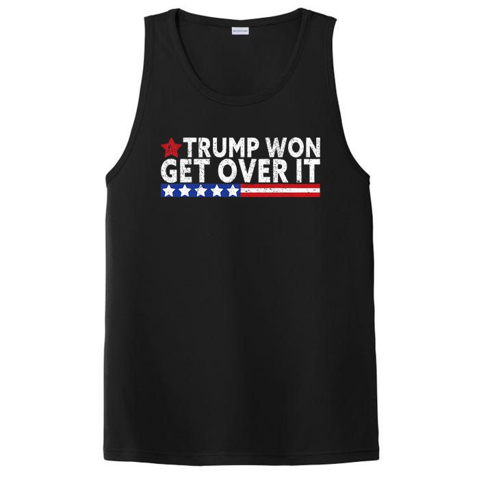 Trump Won Get Over It 2024 Flag Usa PosiCharge Competitor Tank