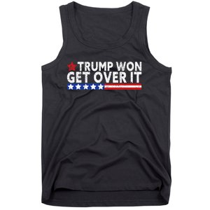 Trump Won Get Over It 2024 Flag Usa Tank Top