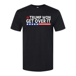 Trump Won Get Over It 2024 Flag Usa Softstyle CVC T-Shirt