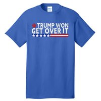 Trump Won Get Over It 2024 Flag Usa Tall T-Shirt