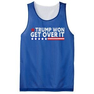 Trump Won Get Over It 2024 Flag Usa Mesh Reversible Basketball Jersey Tank