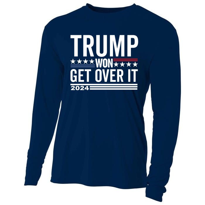 Trump Won Get Over It 2024 Cooling Performance Long Sleeve Crew