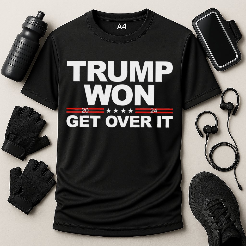 Trump Won Get Over It Trump 2024 Election Cooling Performance Crew T-Shirt