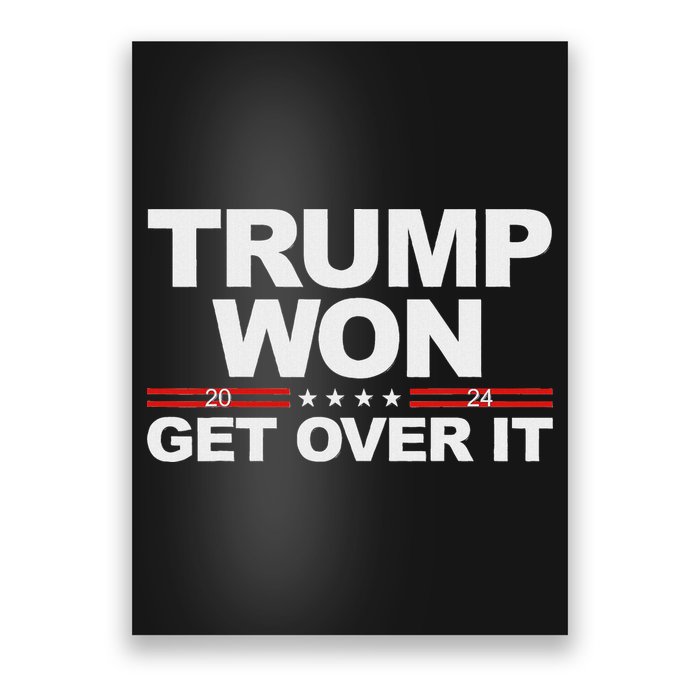 Trump Won Get Over It Trump 2024 Election Poster