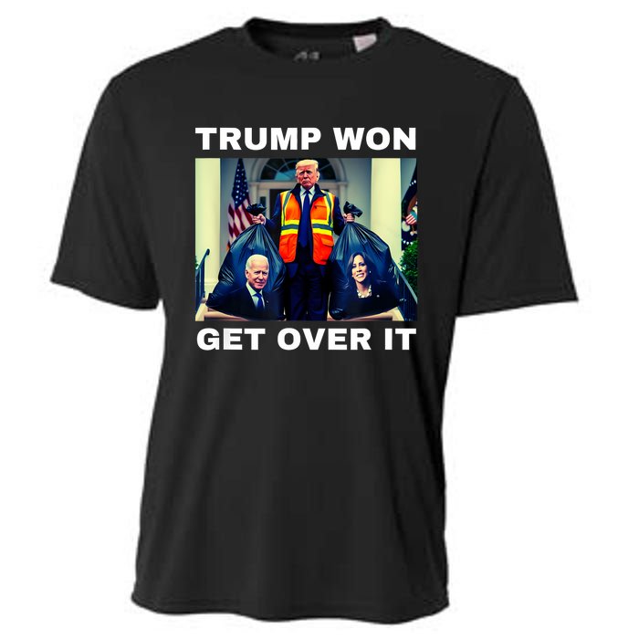 Trump Won Get Over It Maga Won Election 2024 Cooling Performance Crew T-Shirt