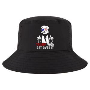 Trump Won Get Over It Patriotic Pro Trump Anti Kamala Funny Cool Comfort Performance Bucket Hat