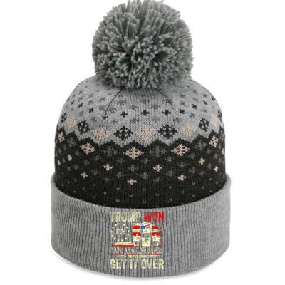 Trump Won Get Over It 2024 The Baniff Cuffed Pom Beanie