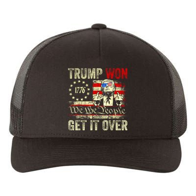 Trump Won Get Over It 2024 Yupoong Adult 5-Panel Trucker Hat