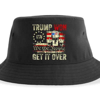 Trump Won Get Over It 2024 Sustainable Bucket Hat