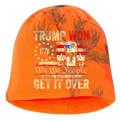 Trump Won Get Over It 2024 Kati - Camo Knit Beanie