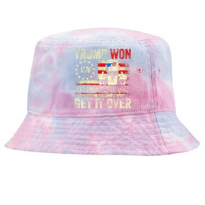 Trump Won Get Over It 2024 Tie-Dyed Bucket Hat