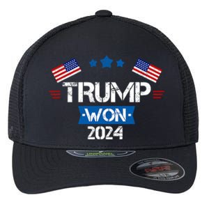 Trump Won Get Over It 2024 Election Inauguration Flexfit Unipanel Trucker Cap