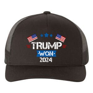 Trump Won Get Over It 2024 Election Inauguration Yupoong Adult 5-Panel Trucker Hat