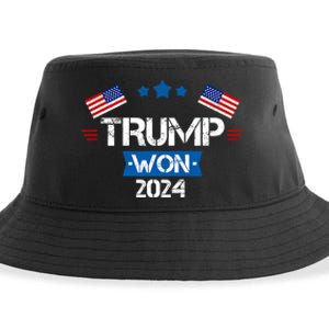 Trump Won Get Over It 2024 Election Inauguration Sustainable Bucket Hat