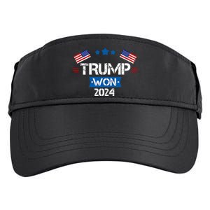 Trump Won Get Over It 2024 Election Inauguration Adult Drive Performance Visor