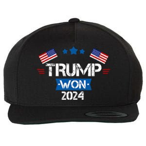 Trump Won Get Over It 2024 Election Inauguration Wool Snapback Cap