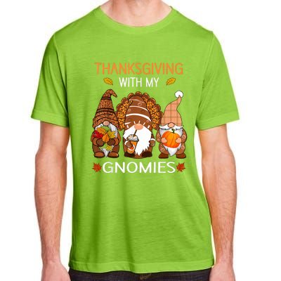 Thanksgiving Women Gnome Fall Leopard Turkey Adult ChromaSoft Performance T-Shirt