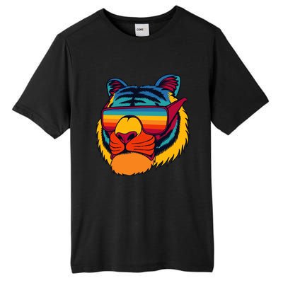 Tiger With Glasses Tall Fusion ChromaSoft Performance T-Shirt