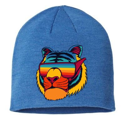 Tiger With Glasses Sustainable Beanie