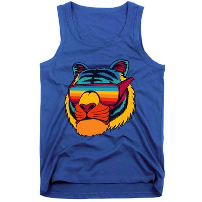 Tiger With Glasses Tank Top