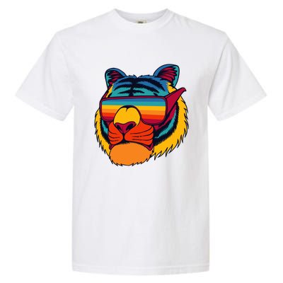 Tiger With Glasses Garment-Dyed Heavyweight T-Shirt