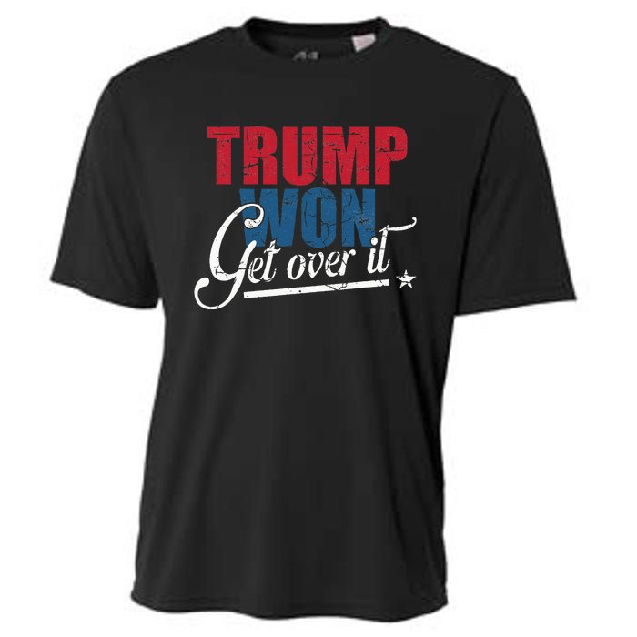 Trump Won Get Over It 2024 Election Inauguration Cooling Performance Crew T-Shirt