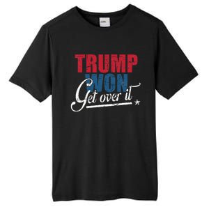 Trump Won Get Over It 2024 Election Inauguration Tall Fusion ChromaSoft Performance T-Shirt