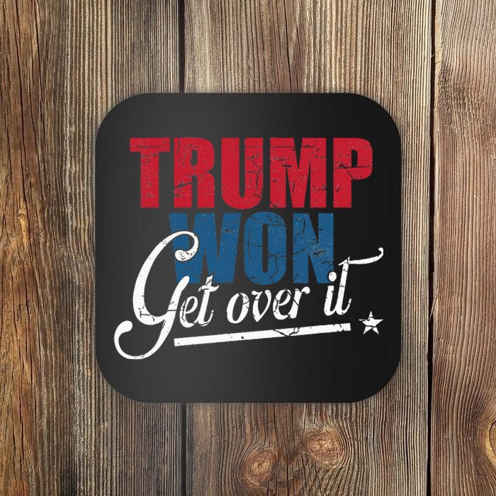 Trump Won Get Over It 2024 Election Inauguration Coaster